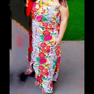 Hawaiian tropical dress XXL